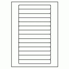 464 - Label Size 145mm x 19mm - 14 labels per sheet